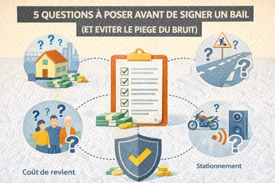 5 questions à poser avant de signer un bail (et éviter le piège du bruit)
