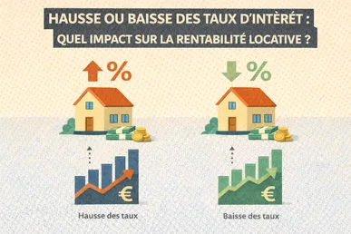 Hausse ou baisse des taux d’intérêt : quel impact sur la rentabilité locative ?