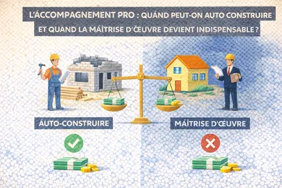 L’accompagnement pro : quand peut-on auto-construire et quand la maîtrise d’œuvre devient indispensable ?