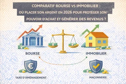 Comparatif bourse vs immobilier : où placer son argent en 2026 pour protéger son pouvoir d’achat et générer des revenus ?