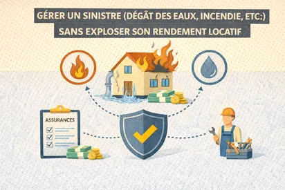 Gérer un sinistre (dégât des eaux, incendie, etc.) sans exploser son rendement locatif