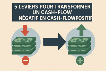 5 leviers pour transformer un cash-flow négatif en cash-flow positif